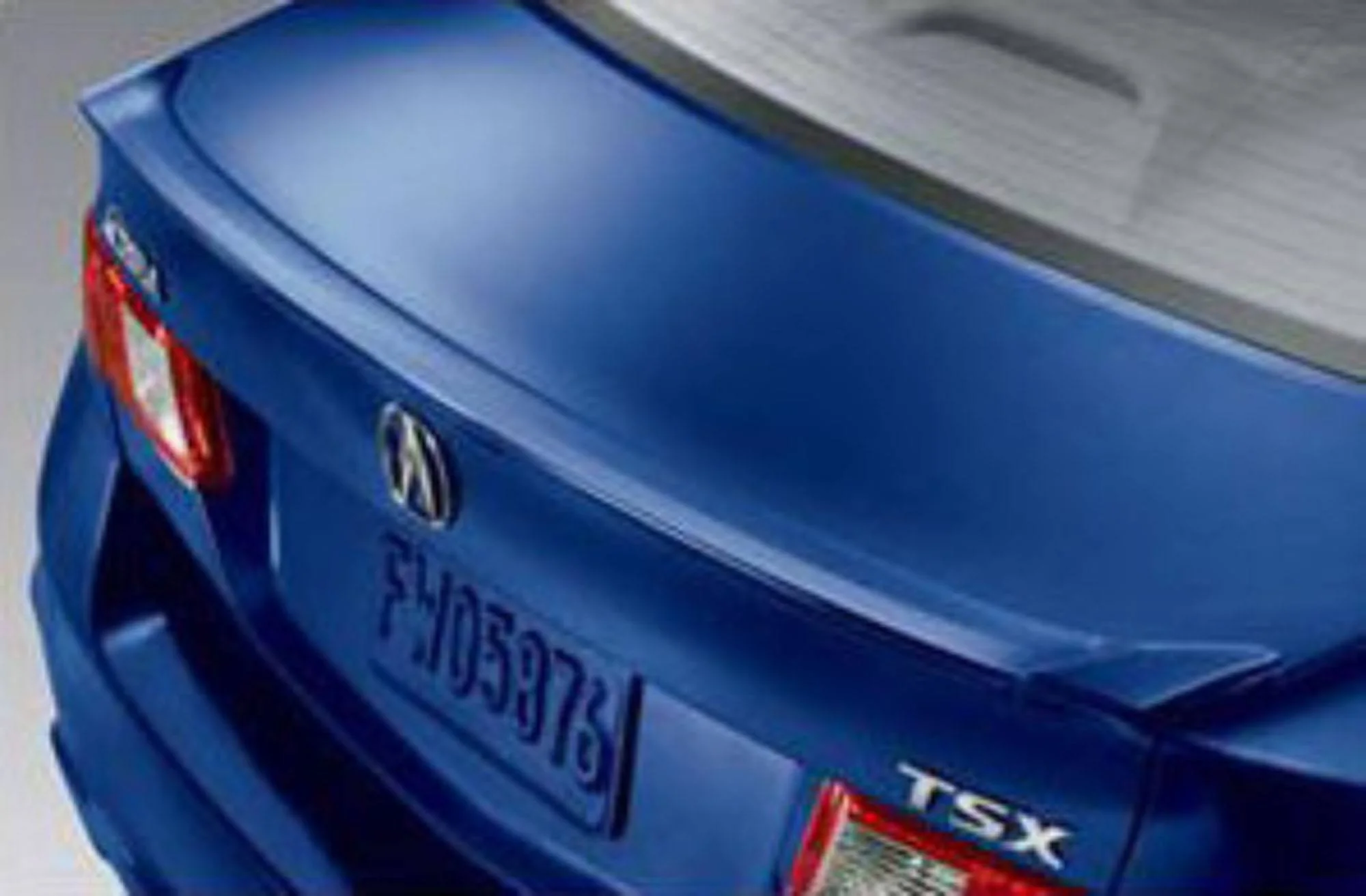 Acura TSX Factory Style Lip No Light Spoiler (2009-2014)