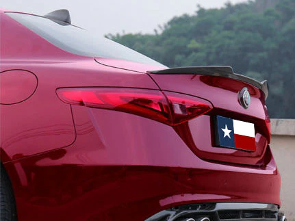 Alfa Romeo Giulia Factory Style Flushmount Spoiler, No Light (2017 and Up)