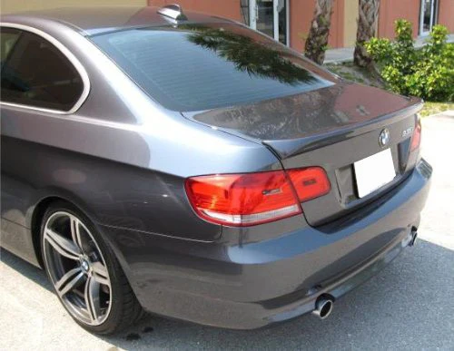 BMW 3 Series 2-Dr (Not Convertible) Custom Lip No Light Spoiler (2007-2013)