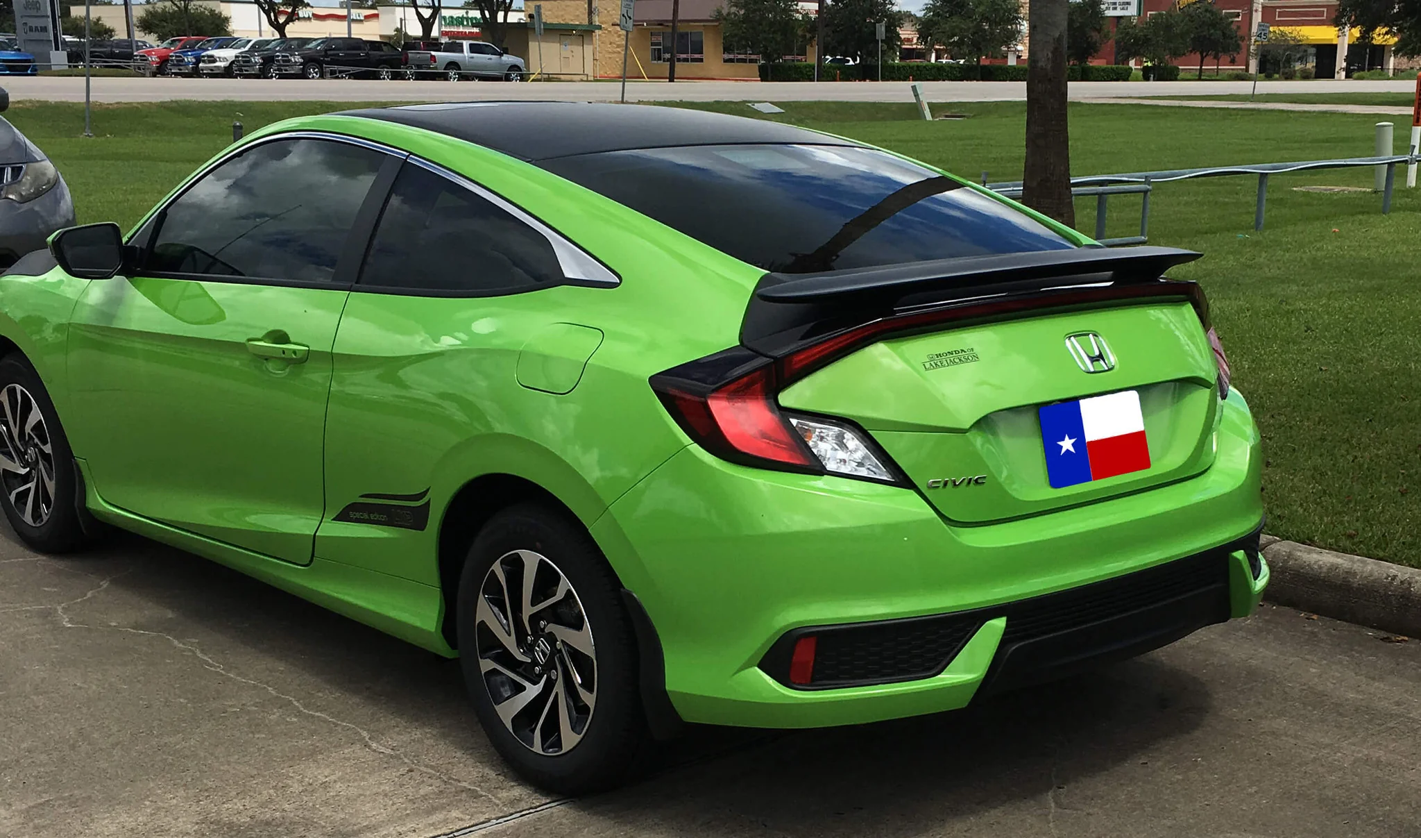 HONDA CIVIC 2DR CUSTOM 2POST NO LIGHT SPOILER (2016-2020)