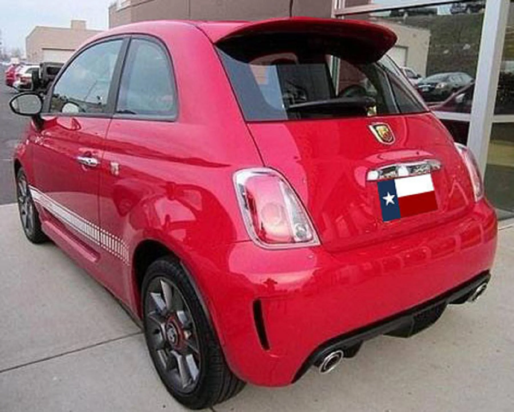 Fiat 500 (Large) Factory Roof No Light Spoiler (2012-2020)