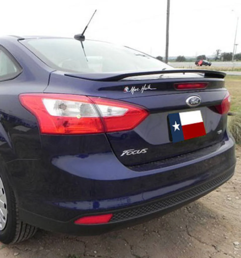 Ford Focus 4Dr Factory Post No Light Spoiler (2012-2014)