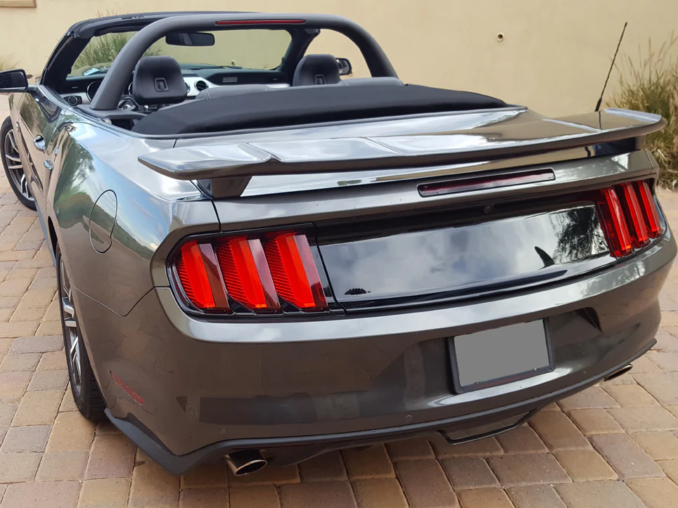 Ford Mustang Convertible "Black Mamba" Custom 2Post No Light Spoiler (2015-2023)