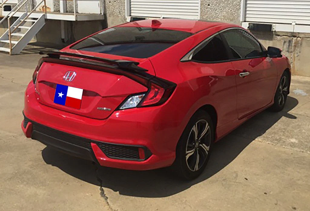 Honda Civic 2Dr "SI" Factory 2Post No Light Spoiler (2016-2020)