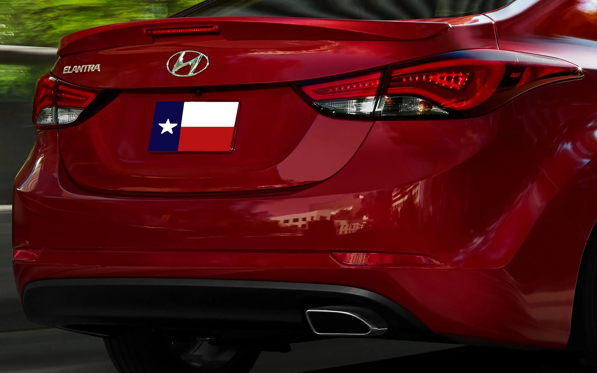 Hyundai Elantra 4Dr Factory Lip Lighted Spoiler (2011-2016)