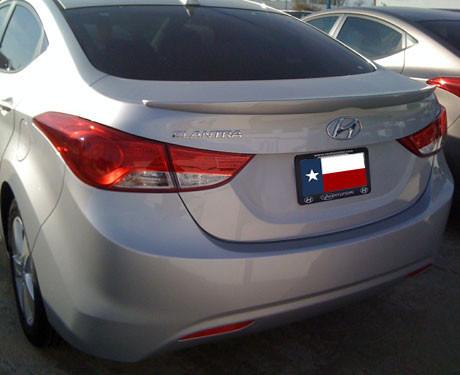 Hyundai Elantra Custom Lip No Light Spoiler (2011-2016)
