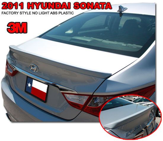 Hyundai Sonata Factory Lip No Light Spoiler (2011-2017)
