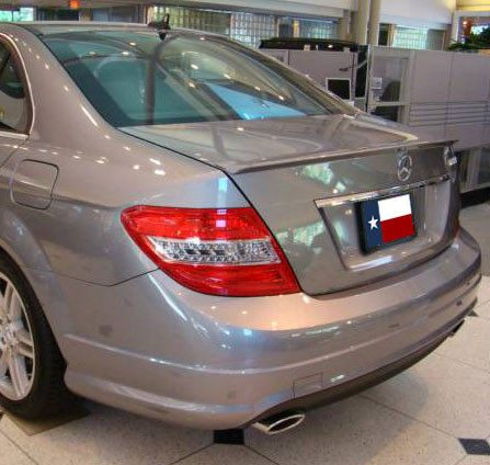 Mercedes C Class Sedan Factory Lip No Light Spoiler (2008-2014)