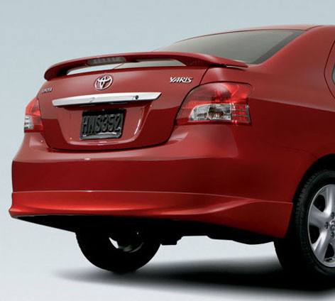 Toyota Yaris 4-Dr Factory Post Lighted Spoiler (2007-2011)